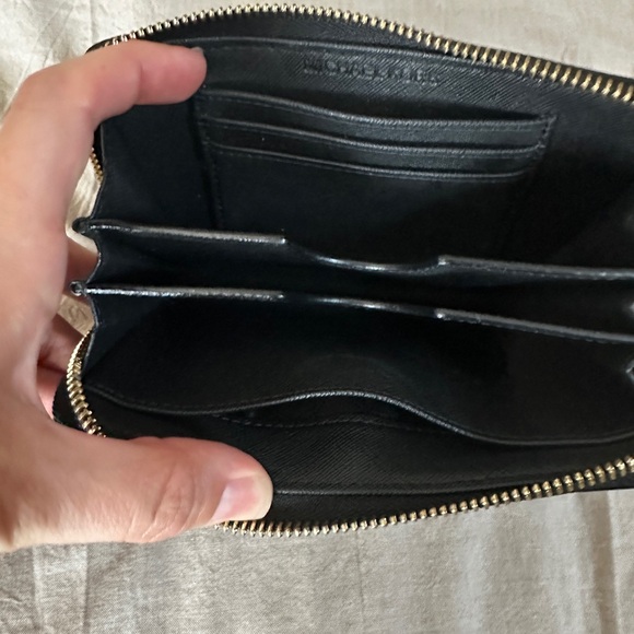 Michael Kors Black Wristlet with Gold Accents - Picture 4 of 5